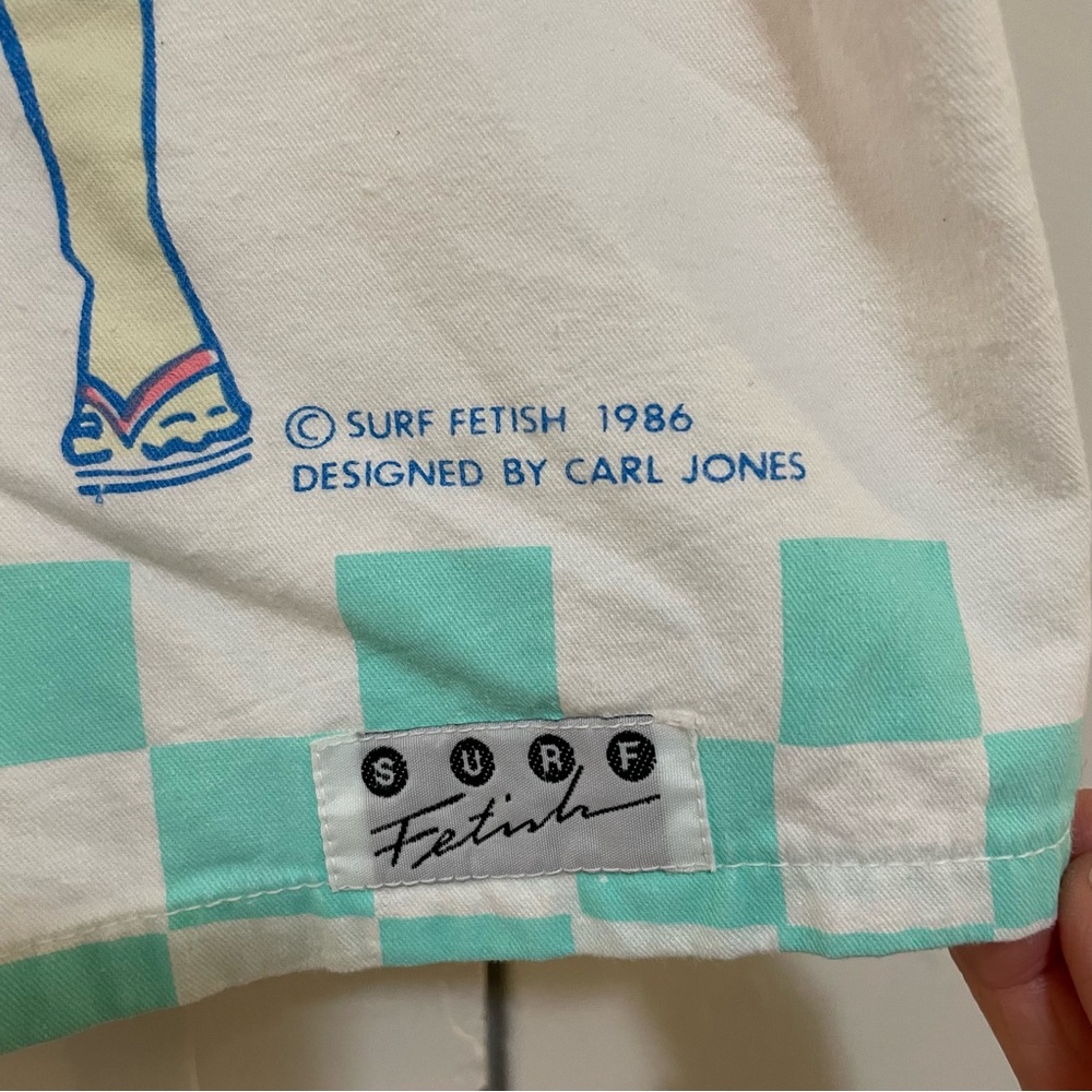 Vintage Surf Fetish single stitch shirt surfboards checkered one size - Picture 3 of 11